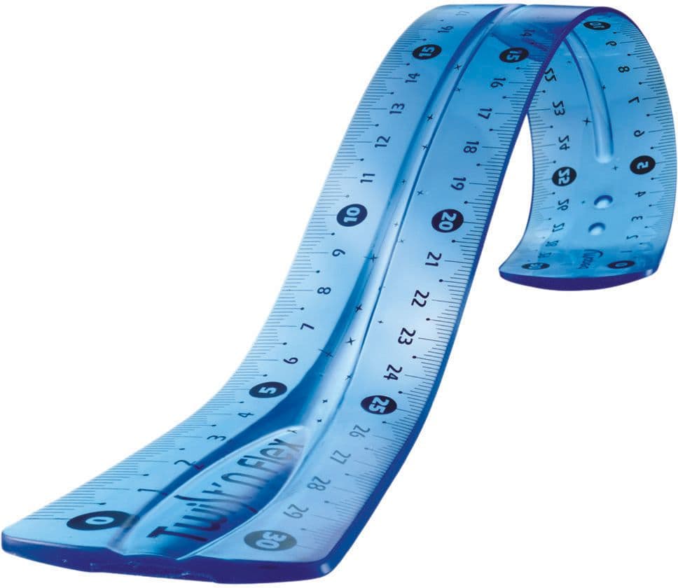 Maped Twist and Flex Transparent Rubber Rulers