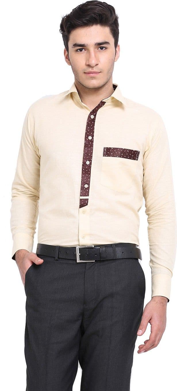 Shaftesbury London Men's Solid Formal Shirt