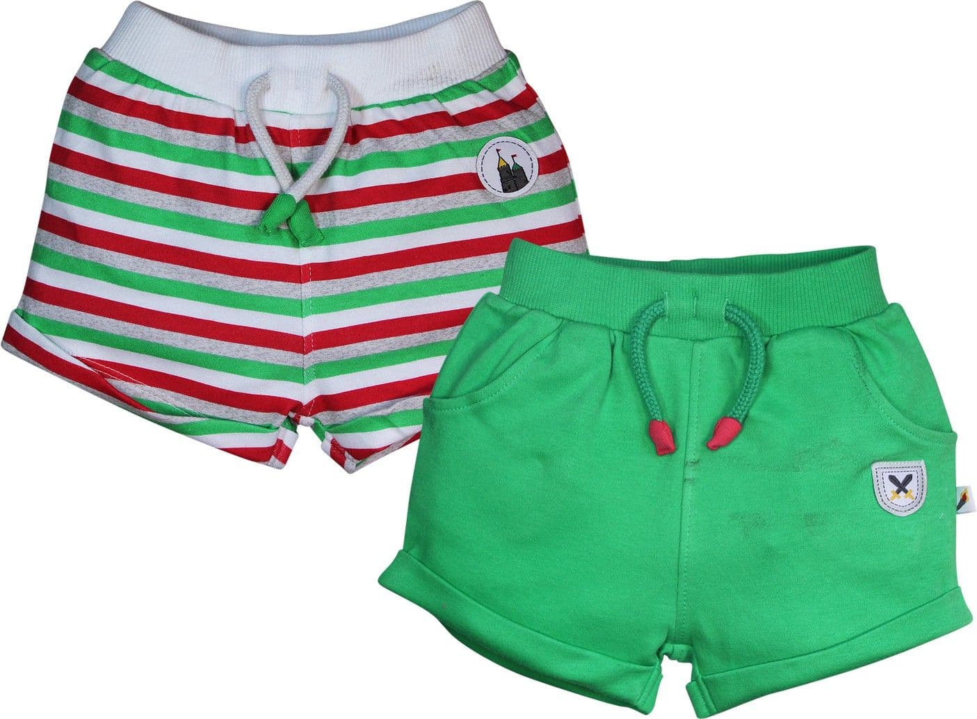FS Mini Klub Printed Baby Boy's Multicolor Basic Shorts