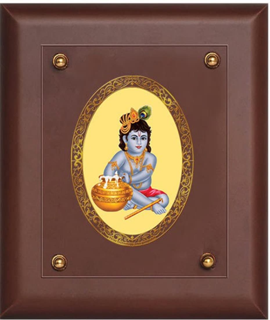 Diviniti Mdf Royal Religious Wall Hanging Size 2.5 Bal Gopal Showpiece - 25 cm