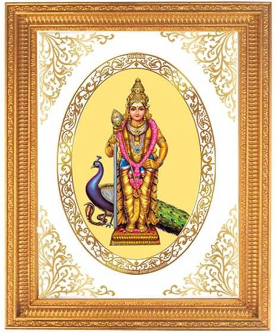 Diviniti DG Royal Ornamental Size 4.5 Murgan Ji religious wall hanging Showpiece - 30.5 cm