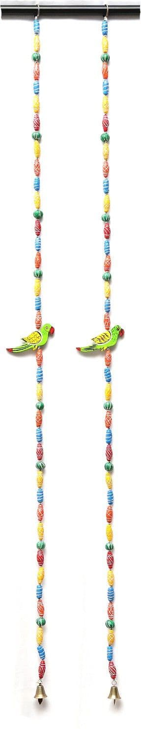PURBI CRAFTS WOODEN BEADS HANDICRAFT HANGING Showpiece - 140 cm