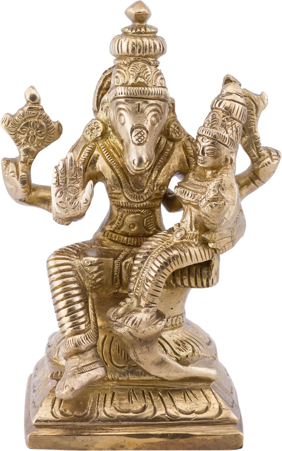 Prachin Varaha Laxmi Sitting Showpiece - 11 cm
