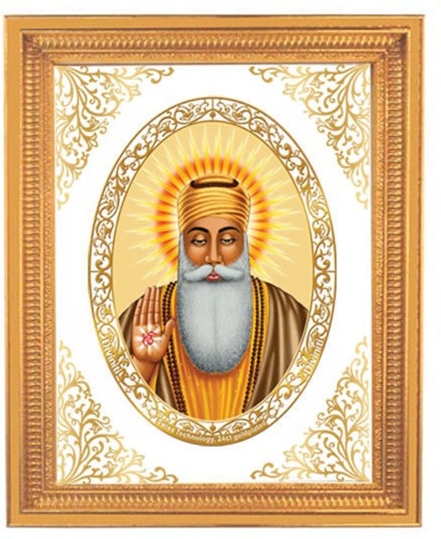Diviniti DG Royal Ornamental Size 4 Gurunanak religious wall hanging Showpiece - 30.5 cm