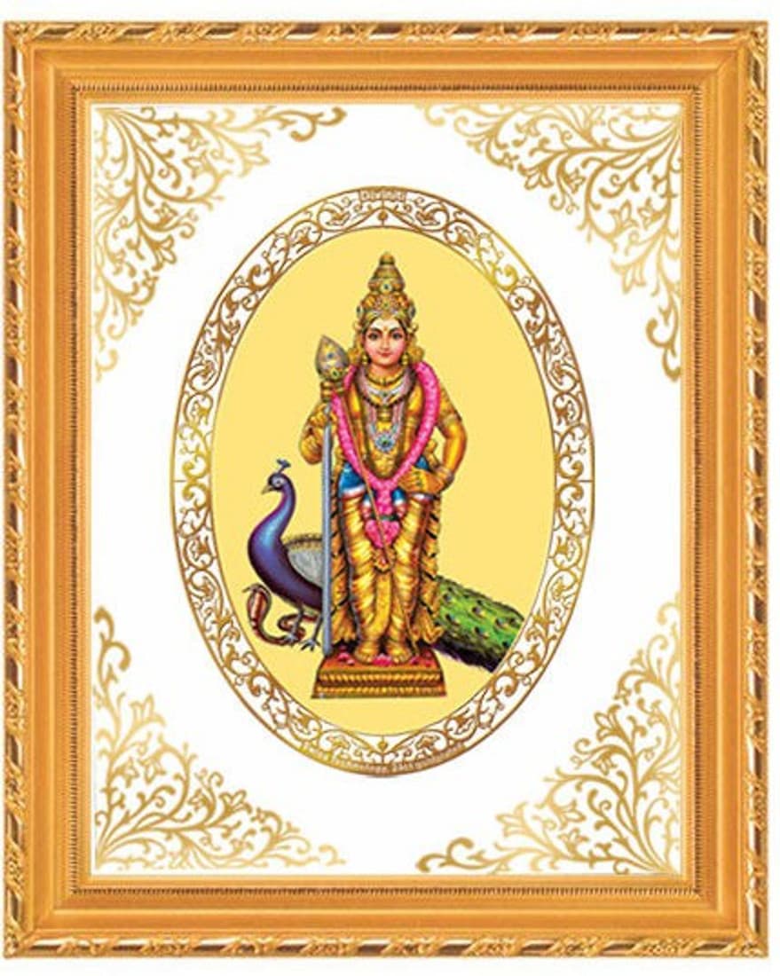 Diviniti Dg Royal Ornamental Size 2.5 Murgan Religious Wall Hanging Showpiece - 28 cm