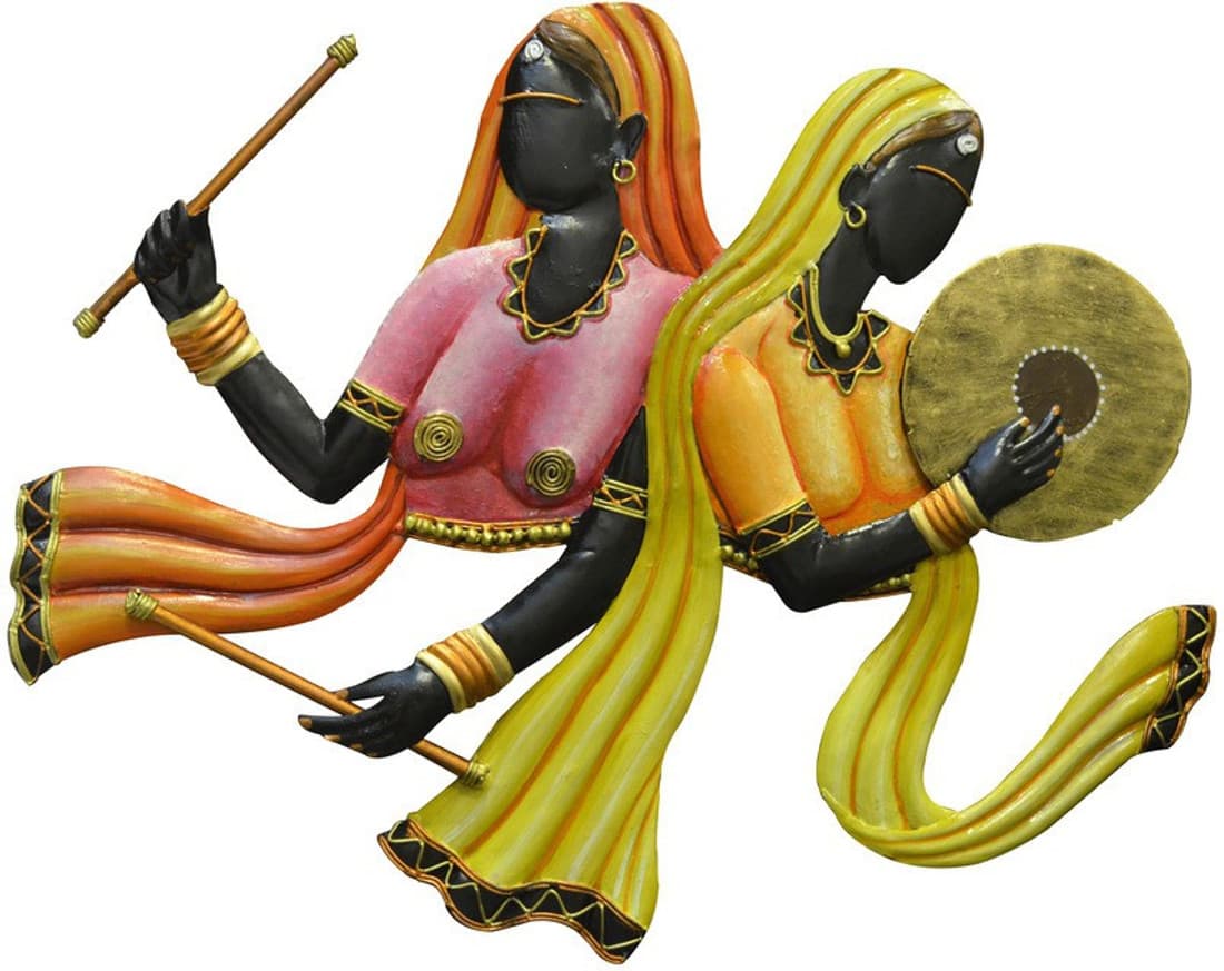 Karigaari Gopi's Playing Music Wall Hanging Showpiece - 49 cm