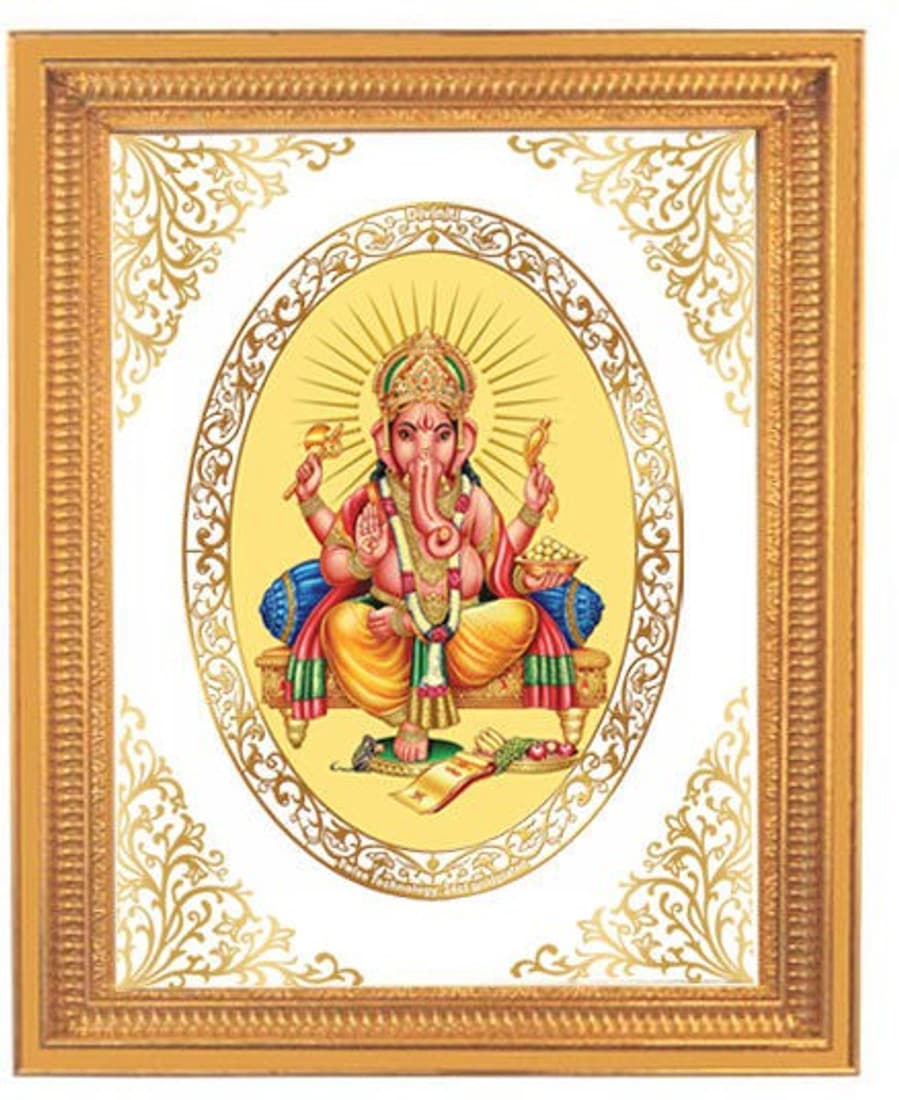 Diviniti DG Royal Ornamental Size 4 Ganesha religious wall hanging Showpiece - 30.5 cm