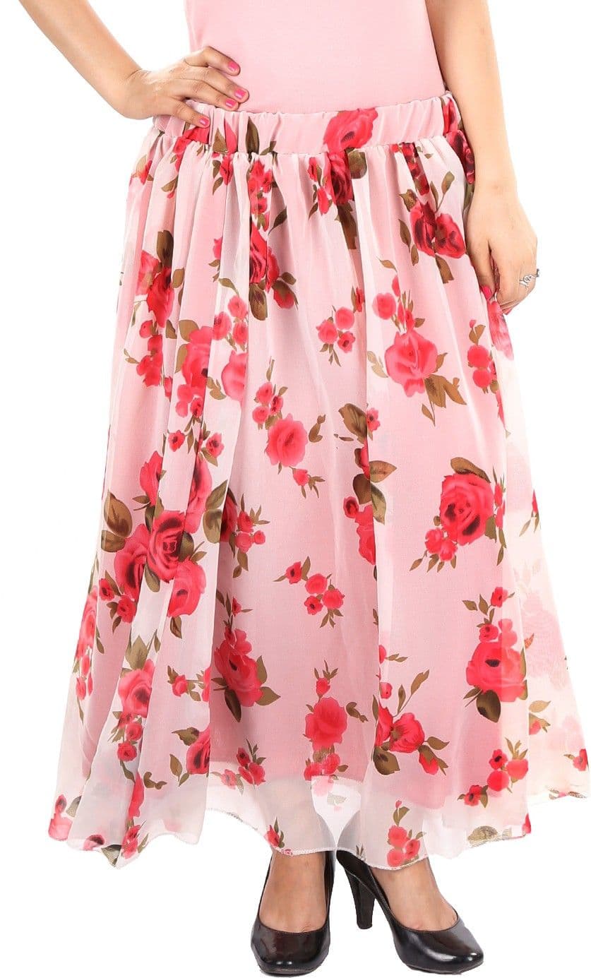 Gwyn lingerie Floral Print Women's Gathered Skirt