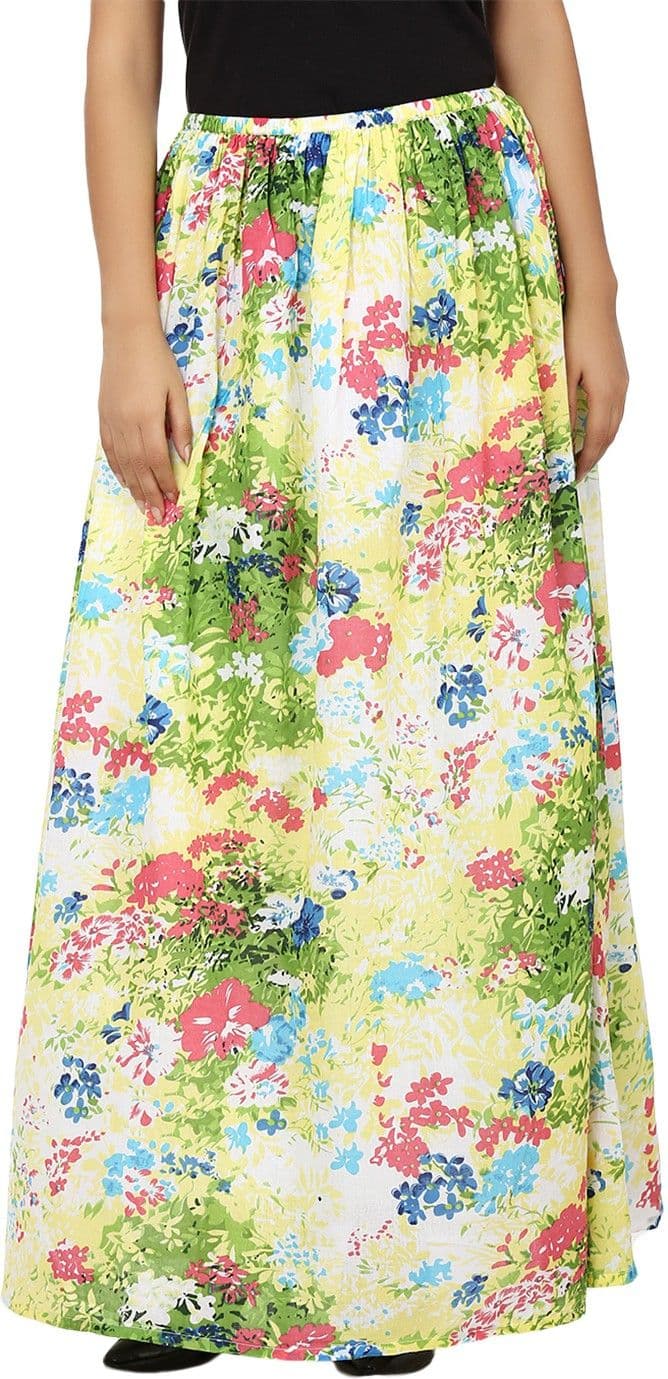 Tops And Tunics Floral Print Women's Regular Skirt