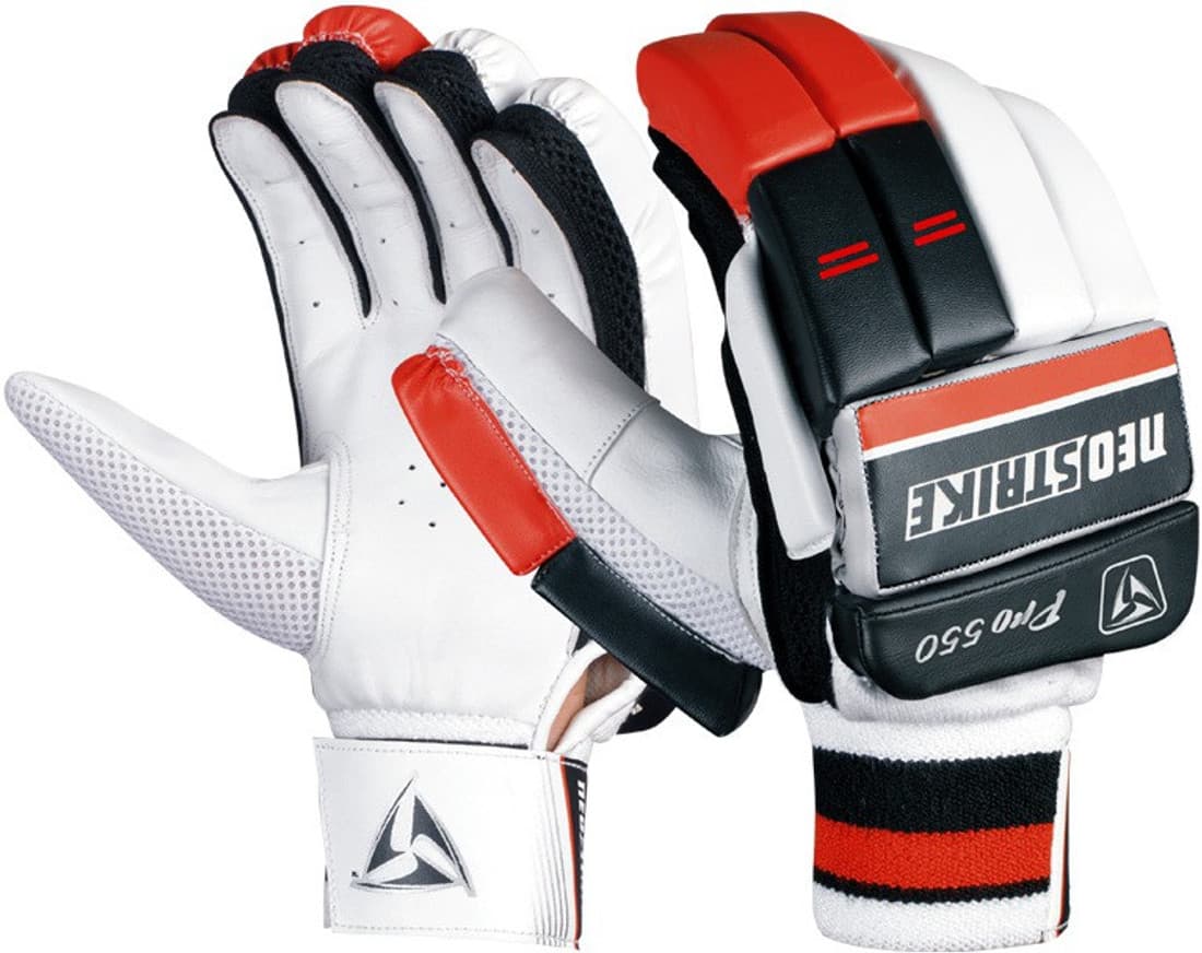 Neo strike Pro550youth Batting Gloves (Youth, Black, Red)