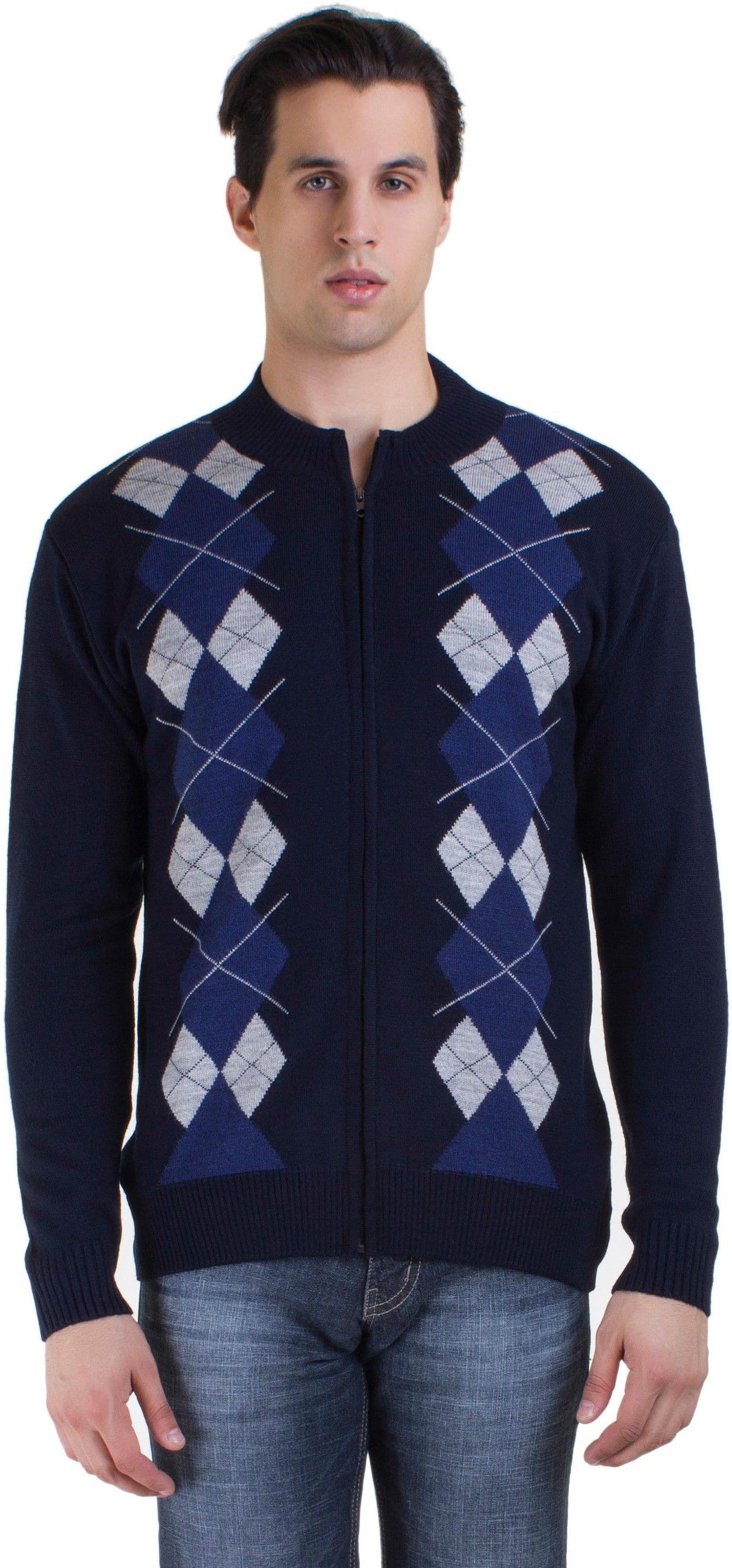 Kingswood Argyle V-neck Casual Men's Sweater