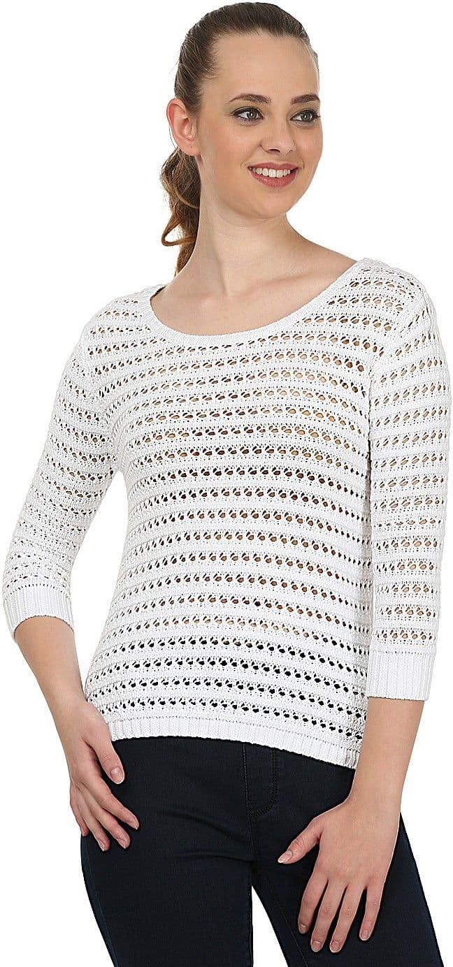 United Colors of Benetton Solid Round Neck Casual Women's Sweater
