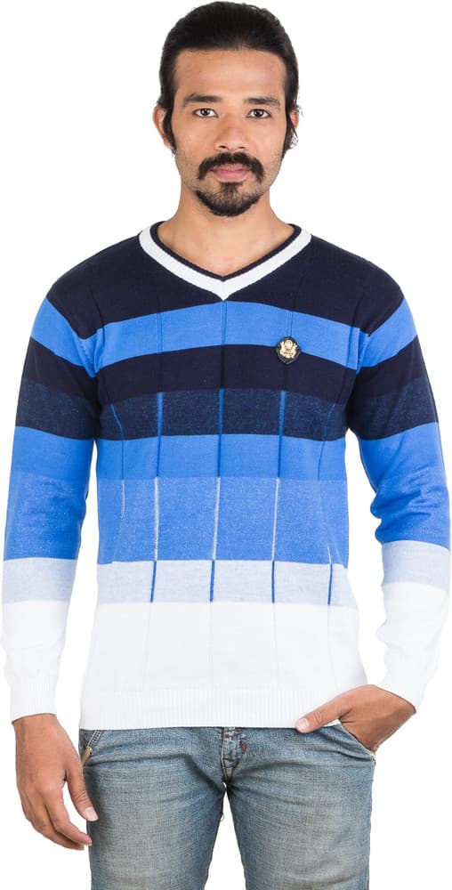 PALSUN WEARS Full Sleeve Striped Men's Sweatshirt