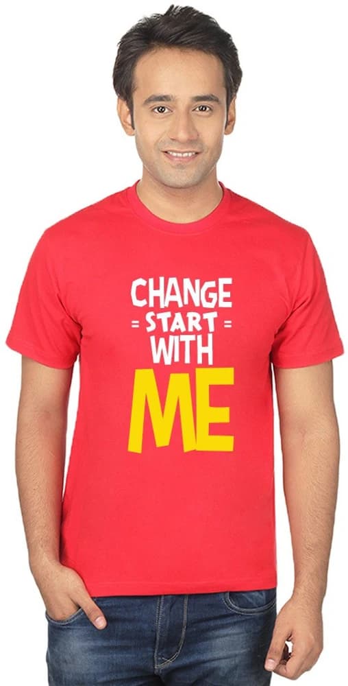 Imbindass Printed Men's Round Neck T-Shirt