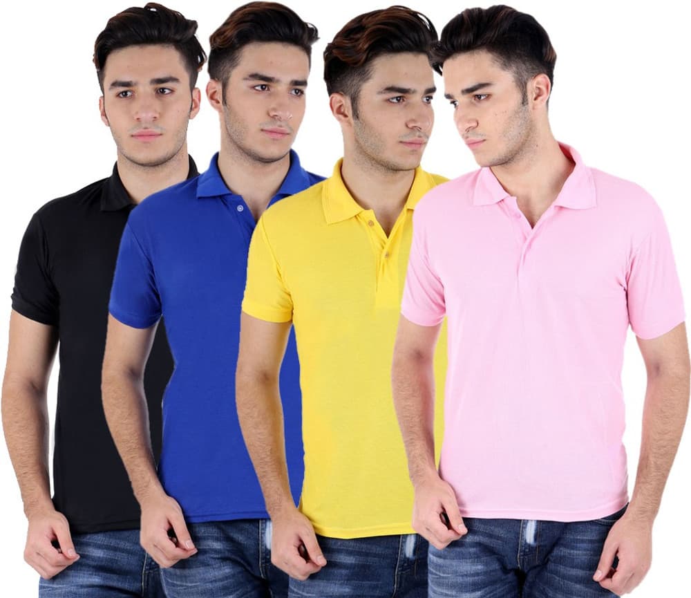 Candy House Solid Men's Polo Neck T-Shirt