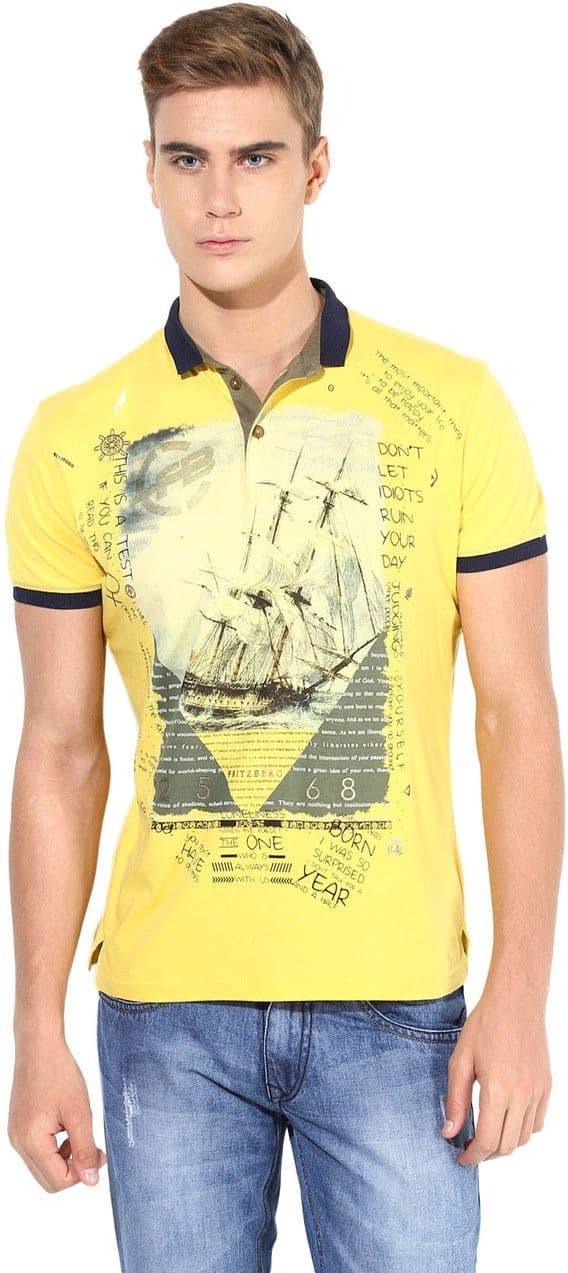 Fritzberg Printed Men's Round Neck T-Shirt