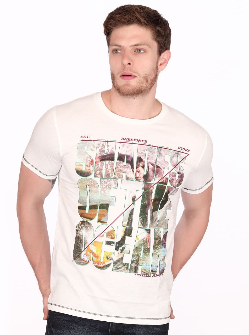Fritzberg Printed Men's Round Neck T-Shirt