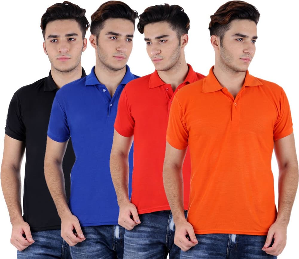Candy House Solid Men's Polo Neck T-Shirt