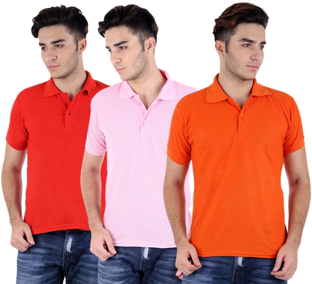 Candy House Solid Men's Polo Neck T-Shirt