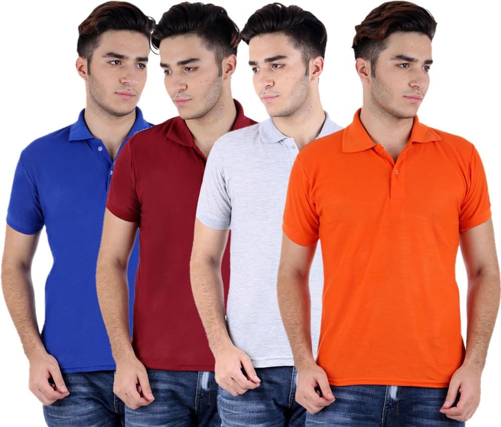 Candy House Solid Men's Polo Neck T-Shirt