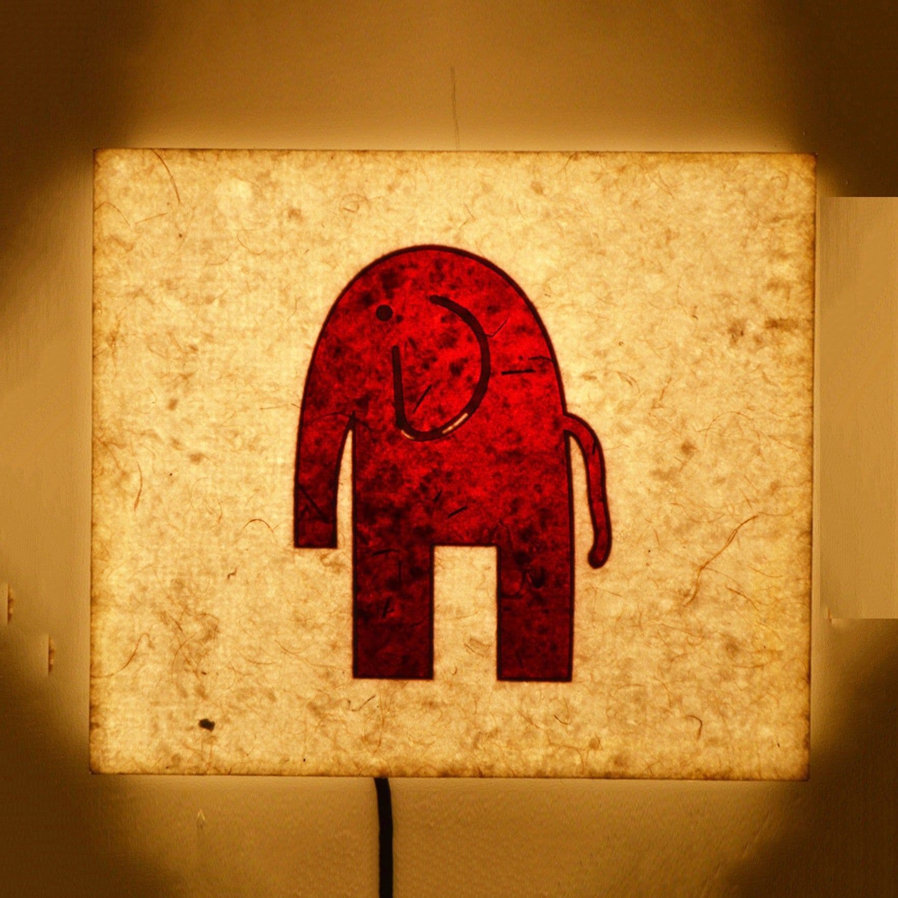 Craftter Elephant Square Wall Lamp