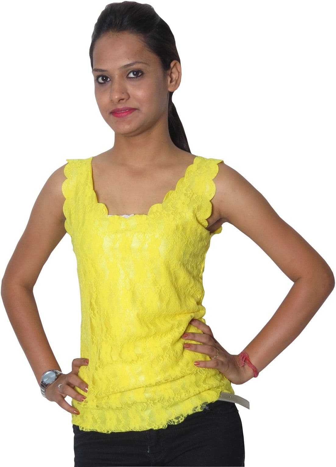 Modo Vivendi Casual Sleeveless Solid Women's Top