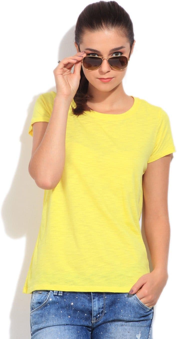 Allen Solly Casual Short Sleeve Solid Women's Top