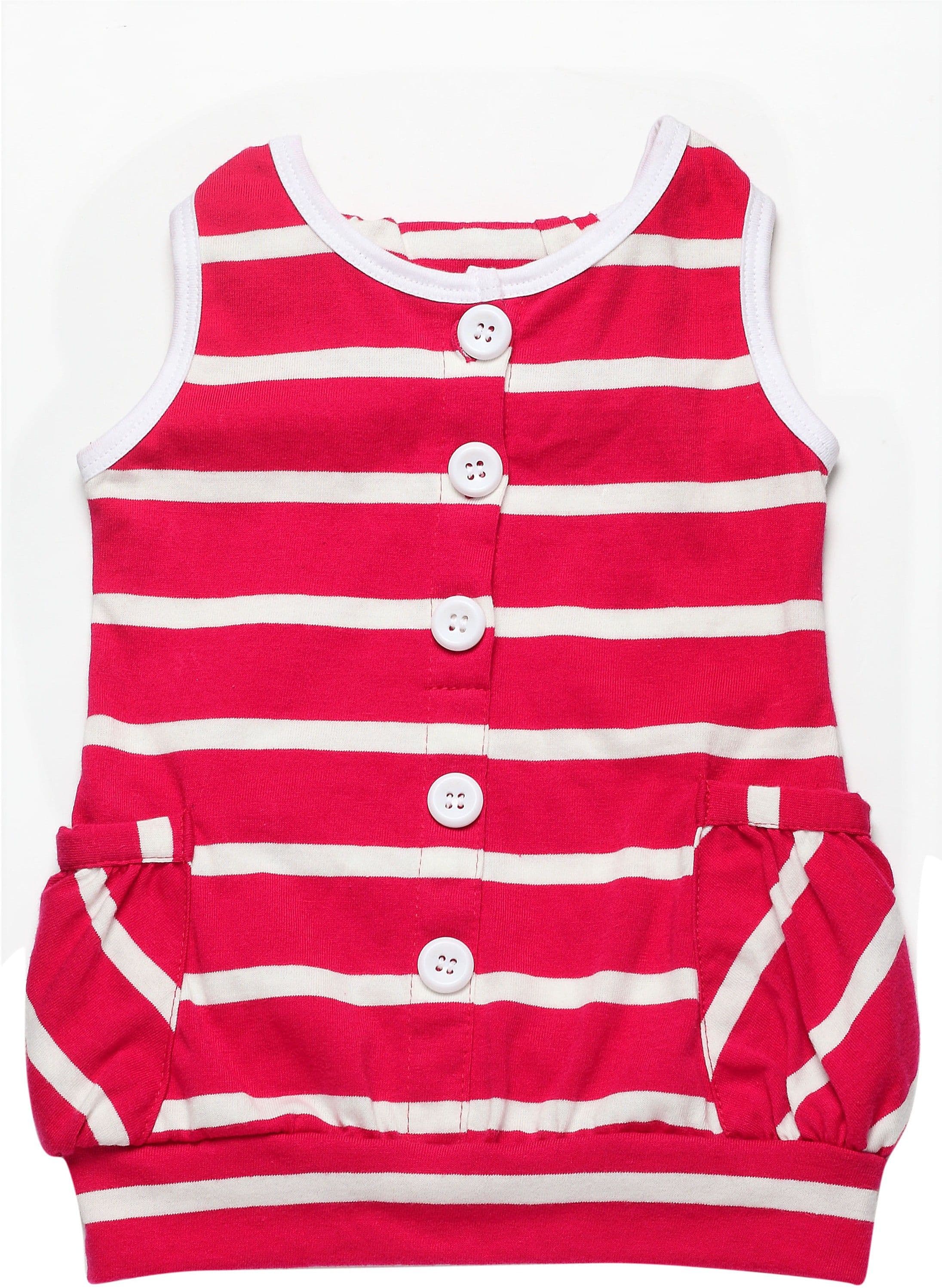 Little Kangaroos Casual Sleeveless Striped Girl's Top