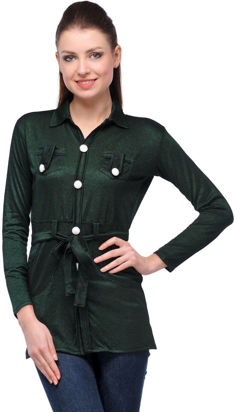 Klick Casual Full Sleeve Solid Women's Top