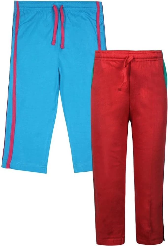Jazzup Solid Girl's Multicolor Track Pants