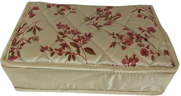 Goldencollections Imported Fabric Organizer With Beautiful Design Make Up And Jewellery Vanity Pouch