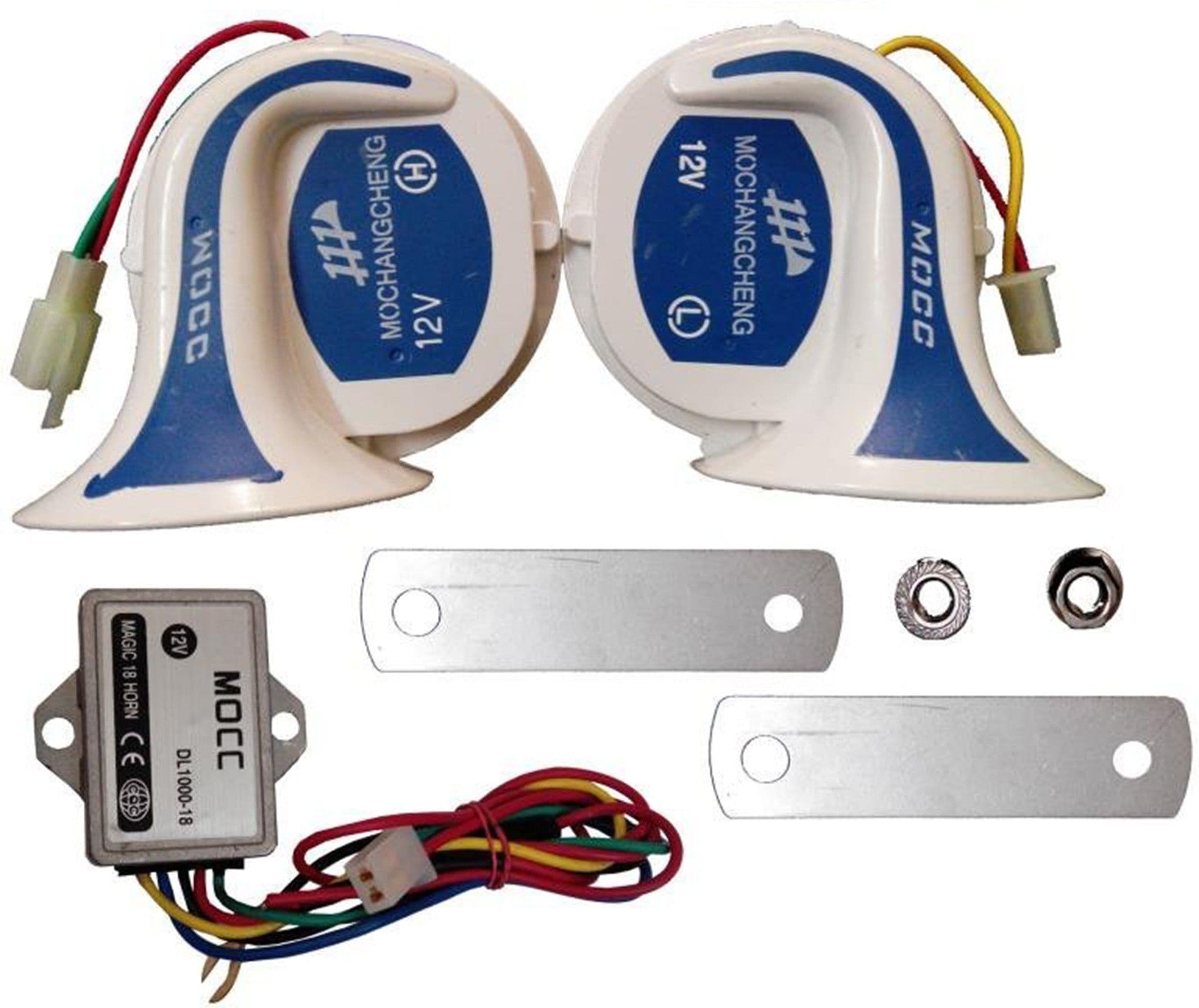 MOCC New Horn Set Imported With 18 Tunes 110 dB Vehicle Horn