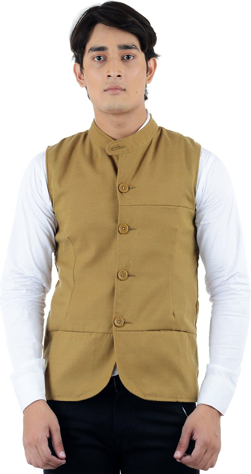 American-Elm Solid Men's Waistcoat